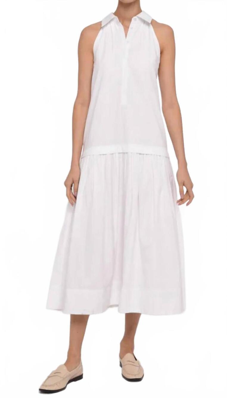 NEW LOVE THE LABEL charlotte long dress in bright white